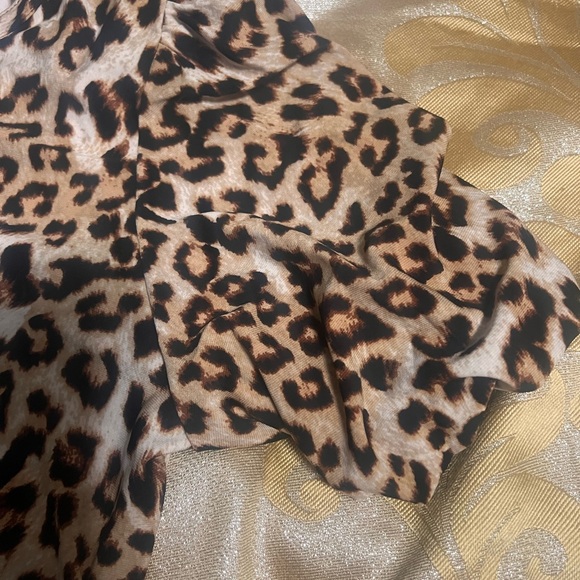 Anne Klein Leopard-Print Blouse — Brown & Black - Picture 5 of 9